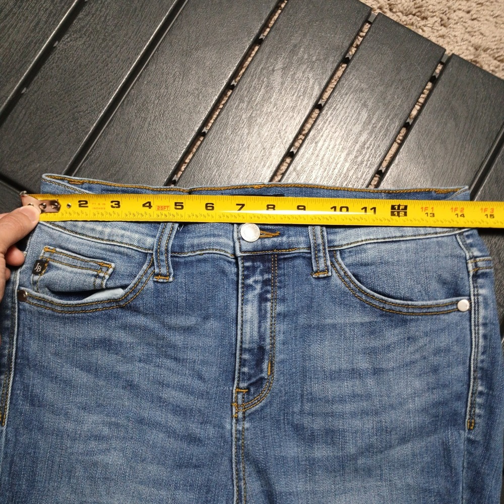 Judy Blue Los Angeles Boot Cut Jeans Womens Sz 7/28 Skinny Custom Denim JB149 - Picture 8 of 13